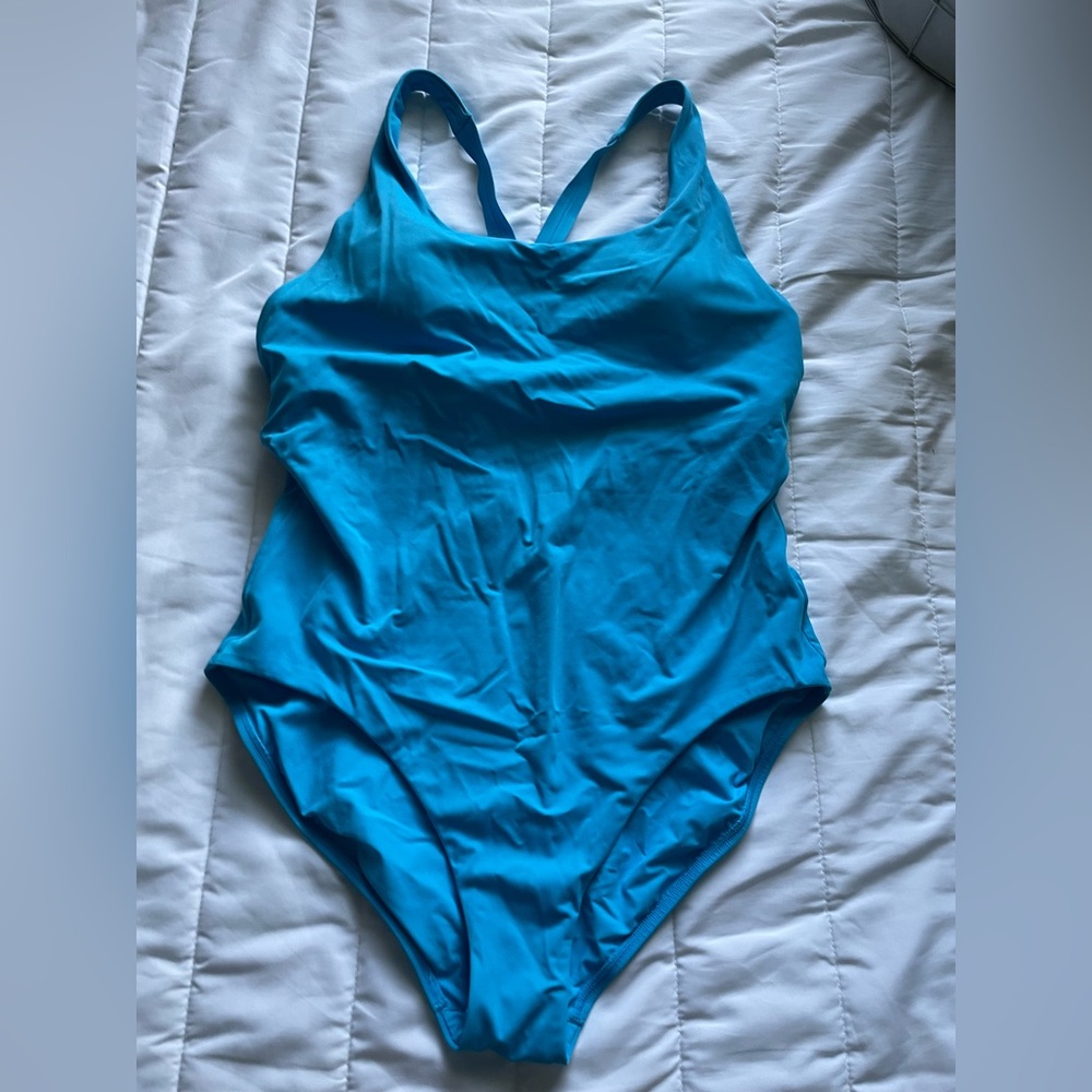 Athleta Cyan Blue Women's Swimwear L